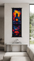 Kozmikus Megvilágosodás Buddha Vászon Falikép (Fali Tekercs)