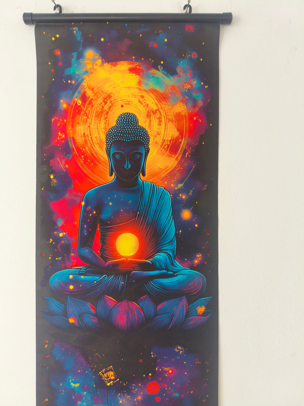 Kozmikus Megvilágosodás Buddha Vászon Falikép (Fali Tekercs)