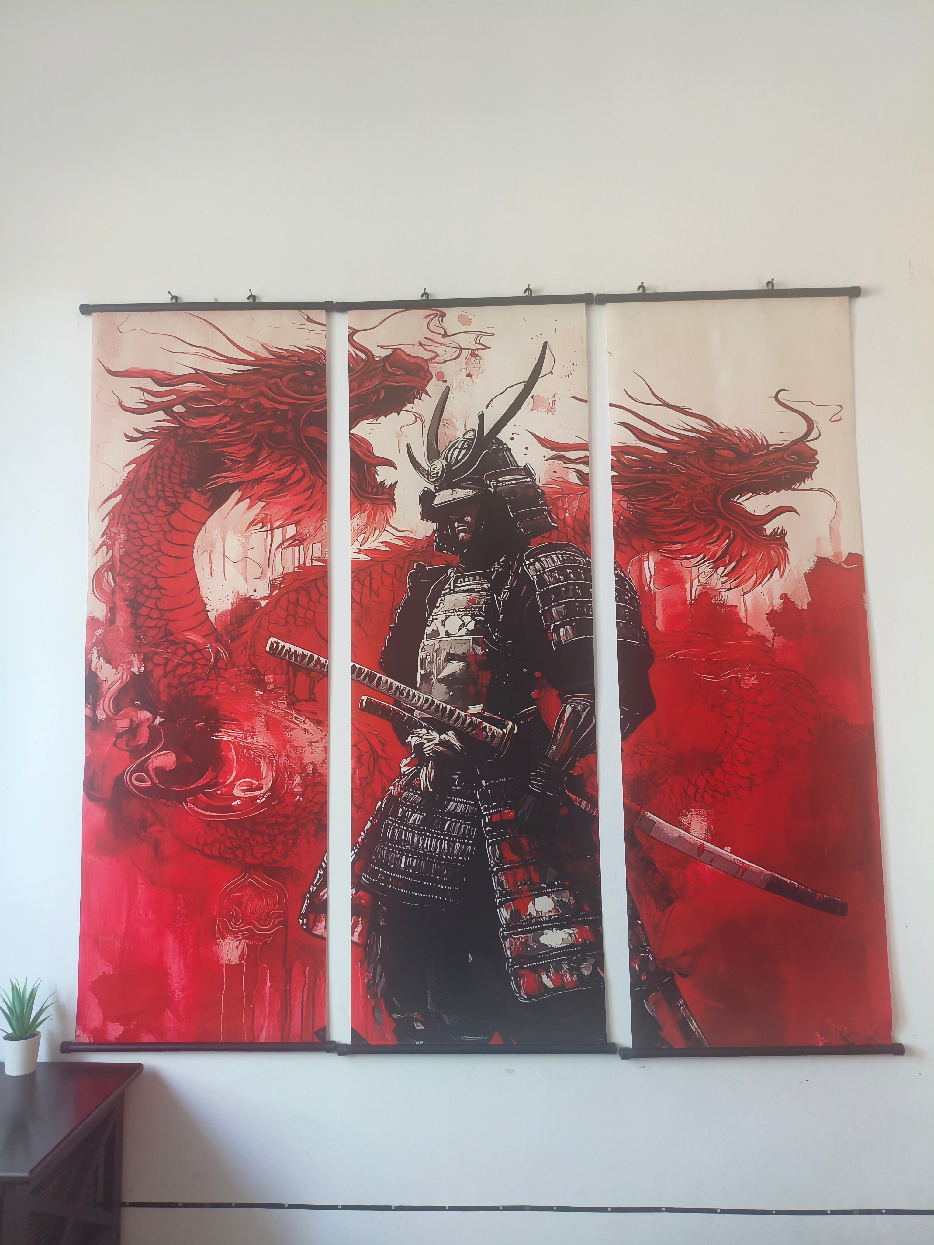 A sárkány szelleme Samurai fali kép (falitekercs)