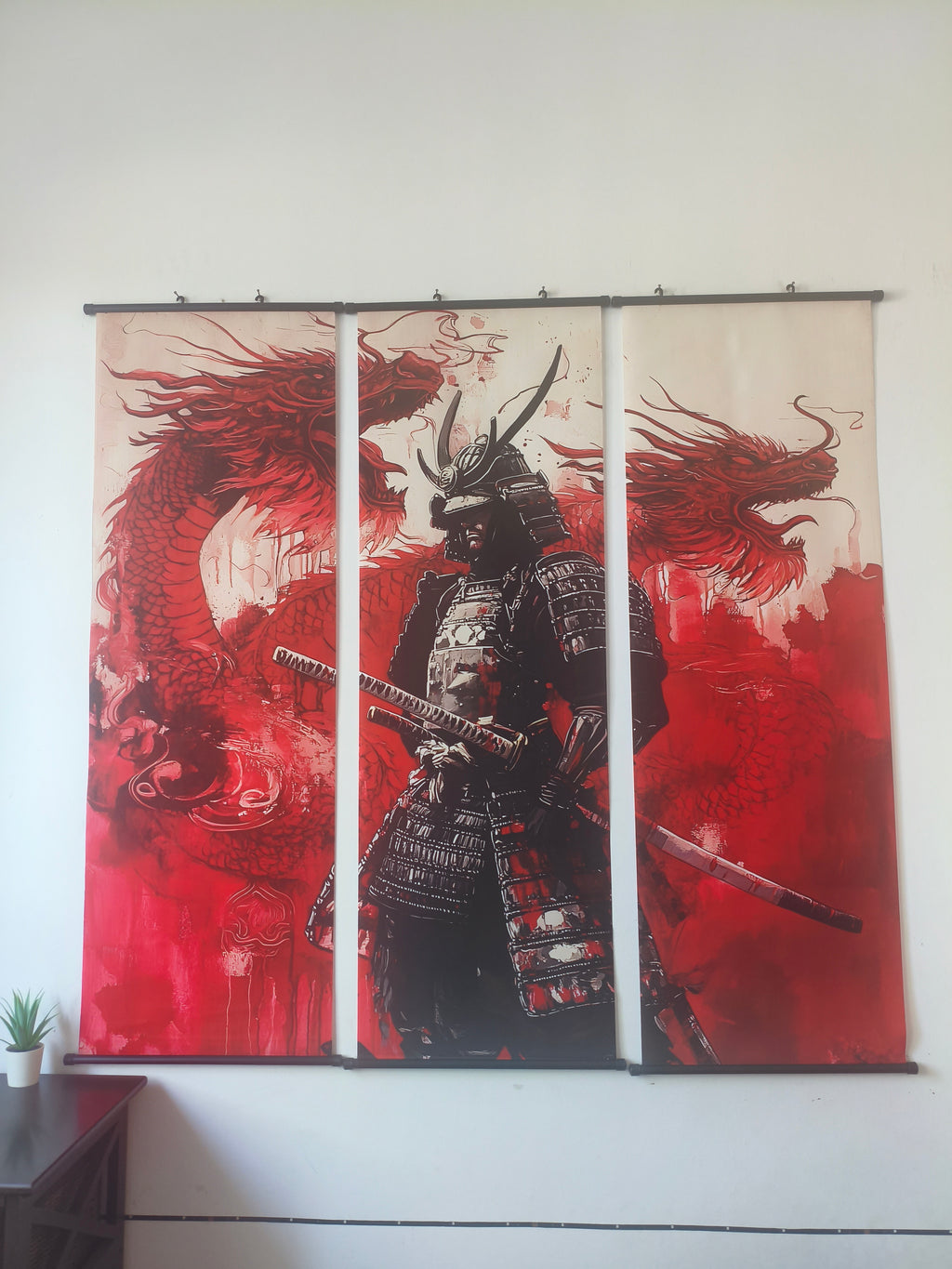 A sárkány szelleme Samurai fali kép (falitekercs)