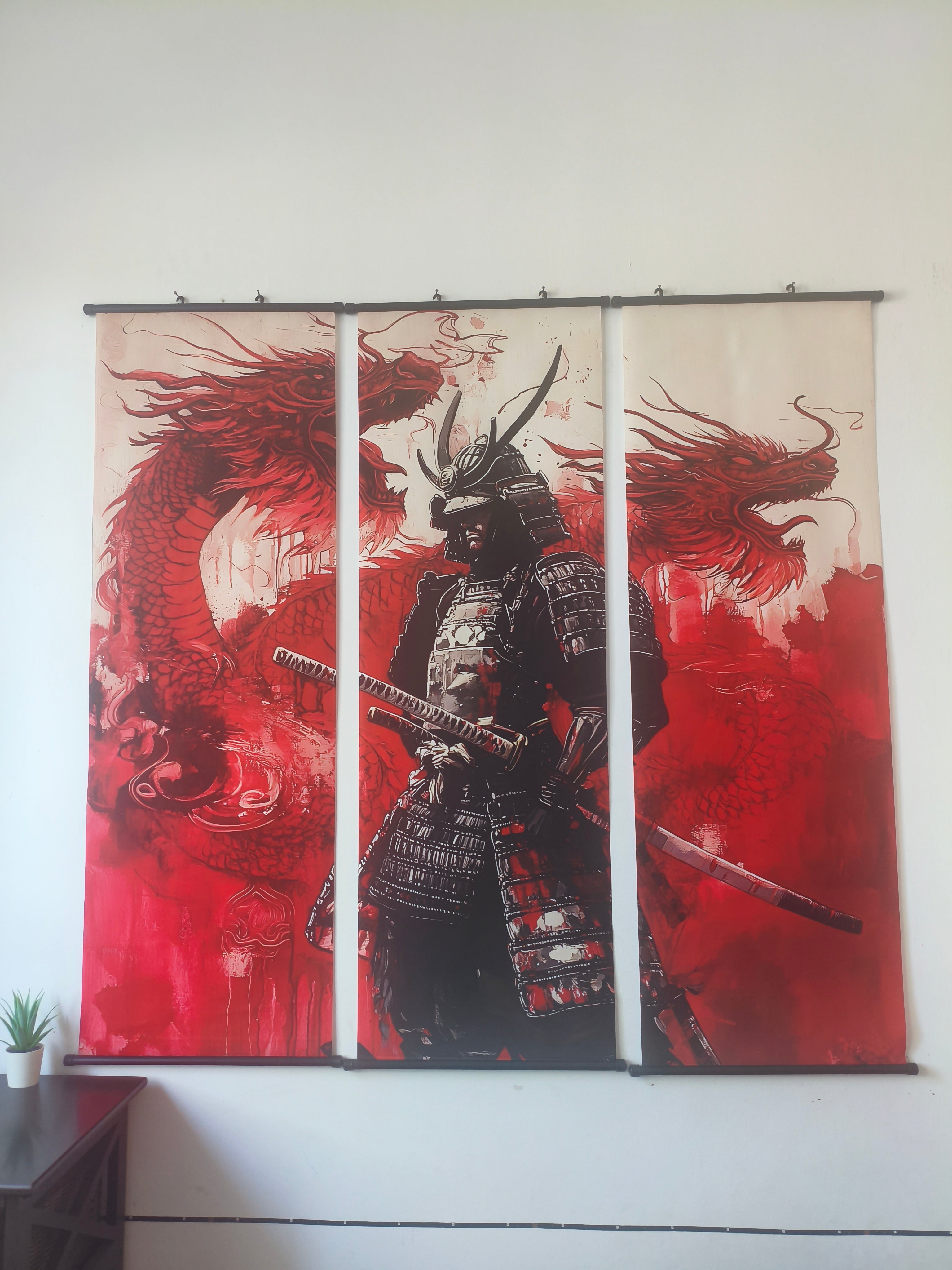 A sárkány szelleme Samurai fali kép (falitekercs)