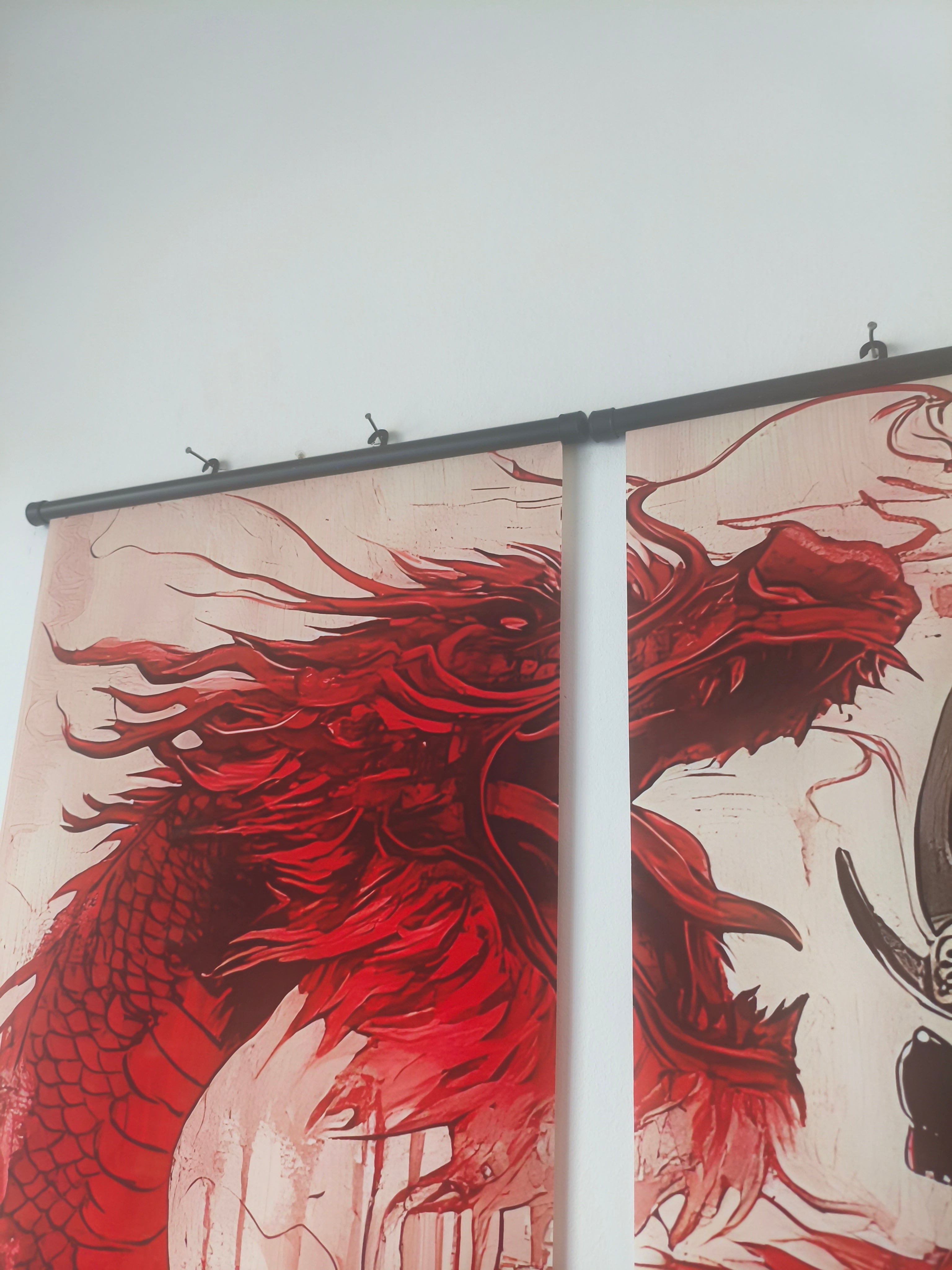 A sárkány szelleme Samurai fali kép (falitekercs)