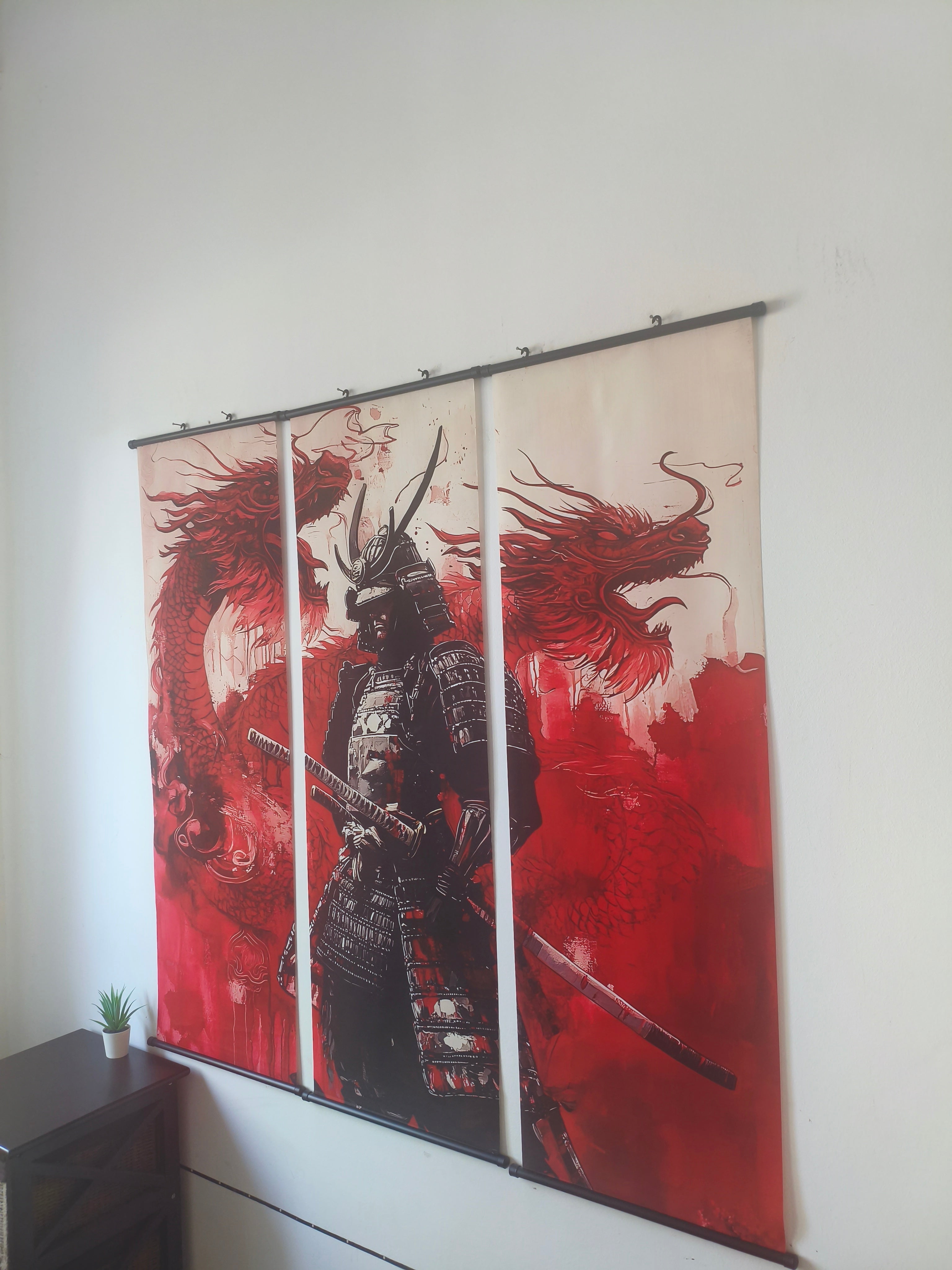 A sárkány szelleme Samurai fali kép (falitekercs)